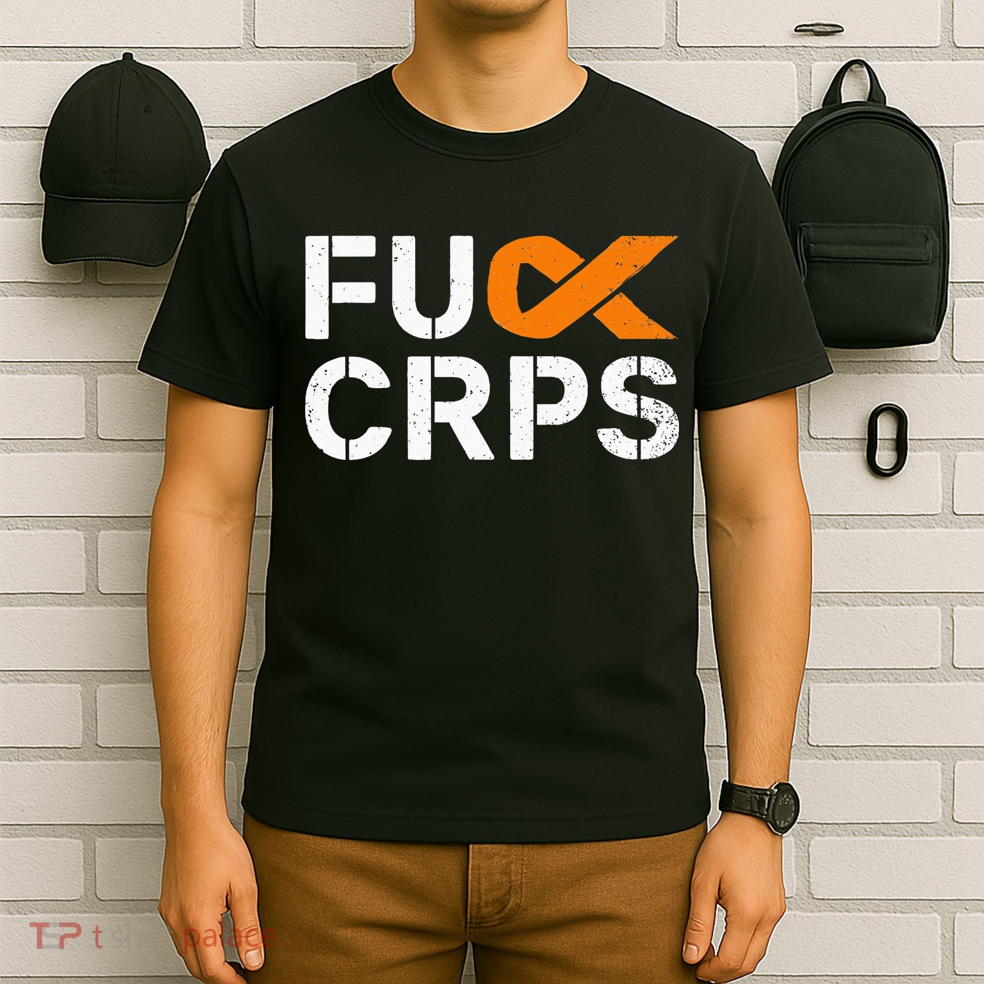 Fuck CRPS RSD Awareness Orange Ribbon Warrior Support T-Shirt