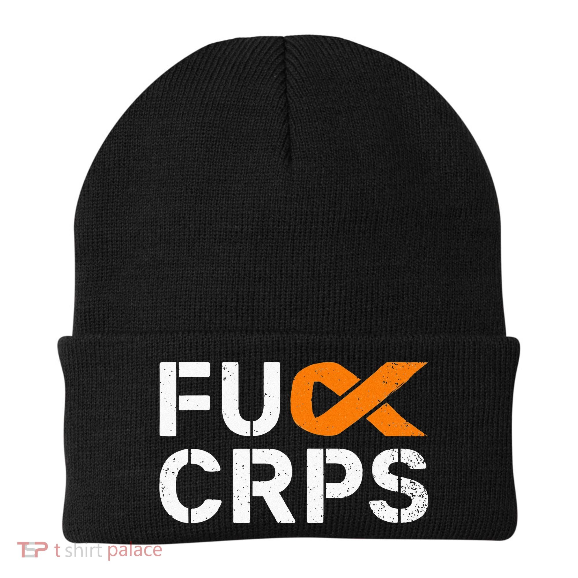 Fuck CRPS RSD Awareness Orange Ribbon Warrior Support Beanie