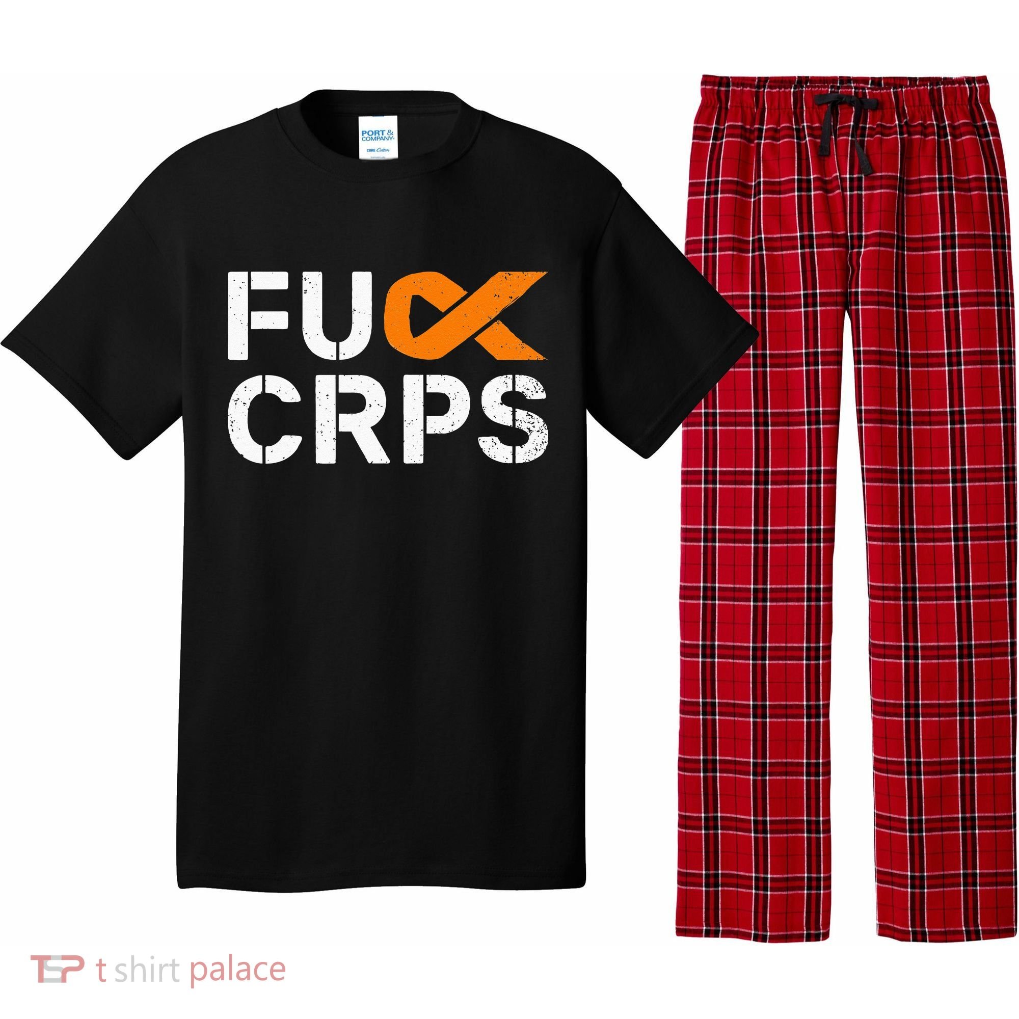 Fuck CRPS RSD Awareness Orange Ribbon Warrior Support Pajama Set