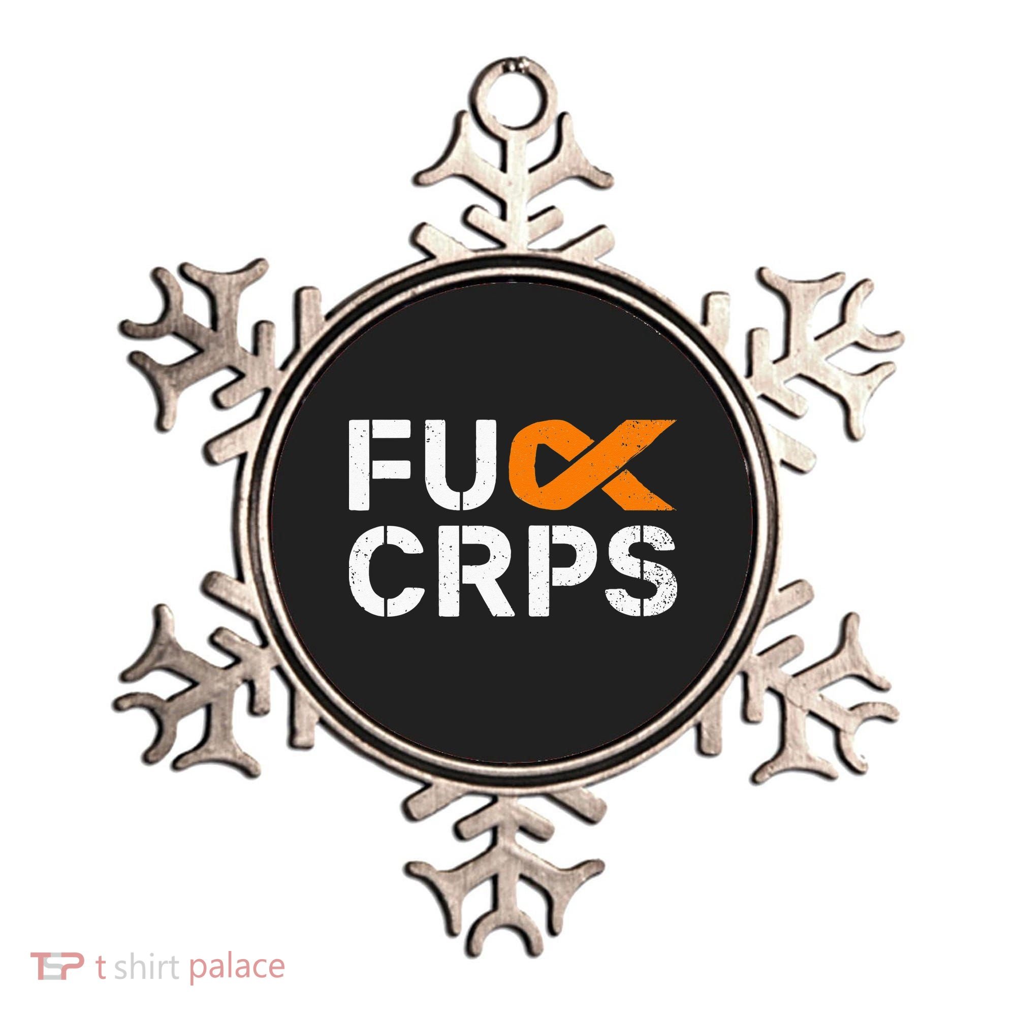 Fuck CRPS RSD Awareness Orange Ribbon Warrior Support Ornament