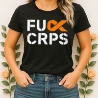 Fuck CRPS RSD Awareness Orange Ribbon Warrior Support Women's T-Shirt thumb 2