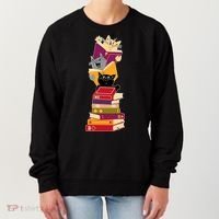 Funny Cats Reading Books Reading Book Lover Women's Sweatshirt thumb 0