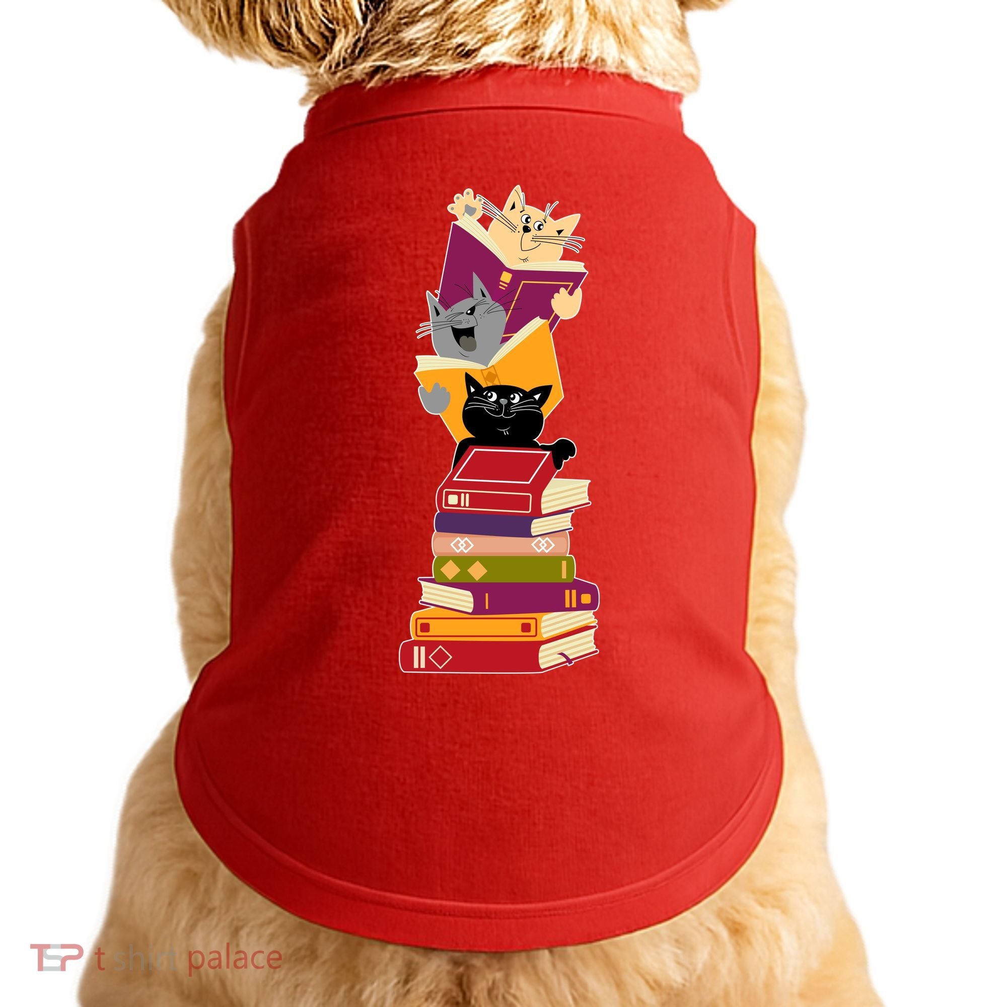 Funny Cats Reading Books Reading Book Lover Doggie Tank