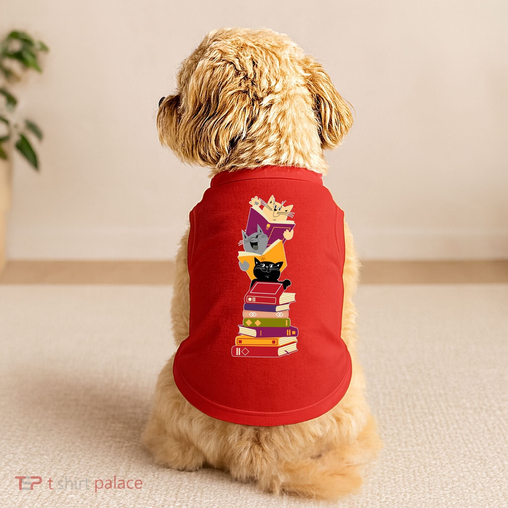 Funny Cats Reading Books Reading Book Lover Doggie Tank