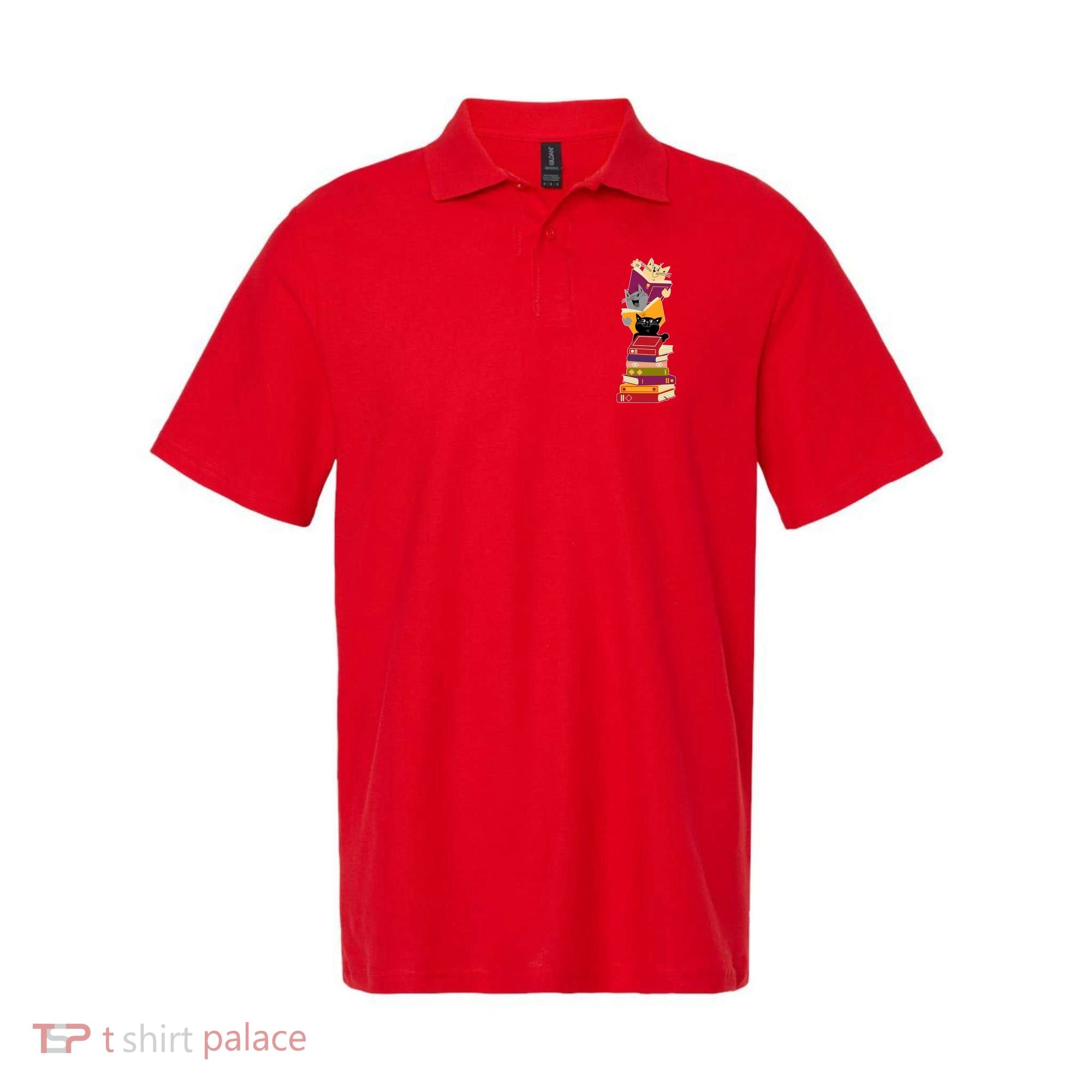 Funny Cats Reading Books Reading Book Lover Polo