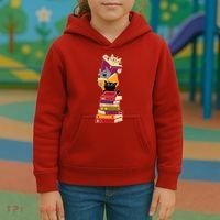Funny Cats Reading Books Reading Book Lover Kids Hoodie thumb 3