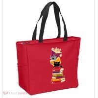 Funny Cats Reading Books Reading Book Lover Tote Bag thumb 2