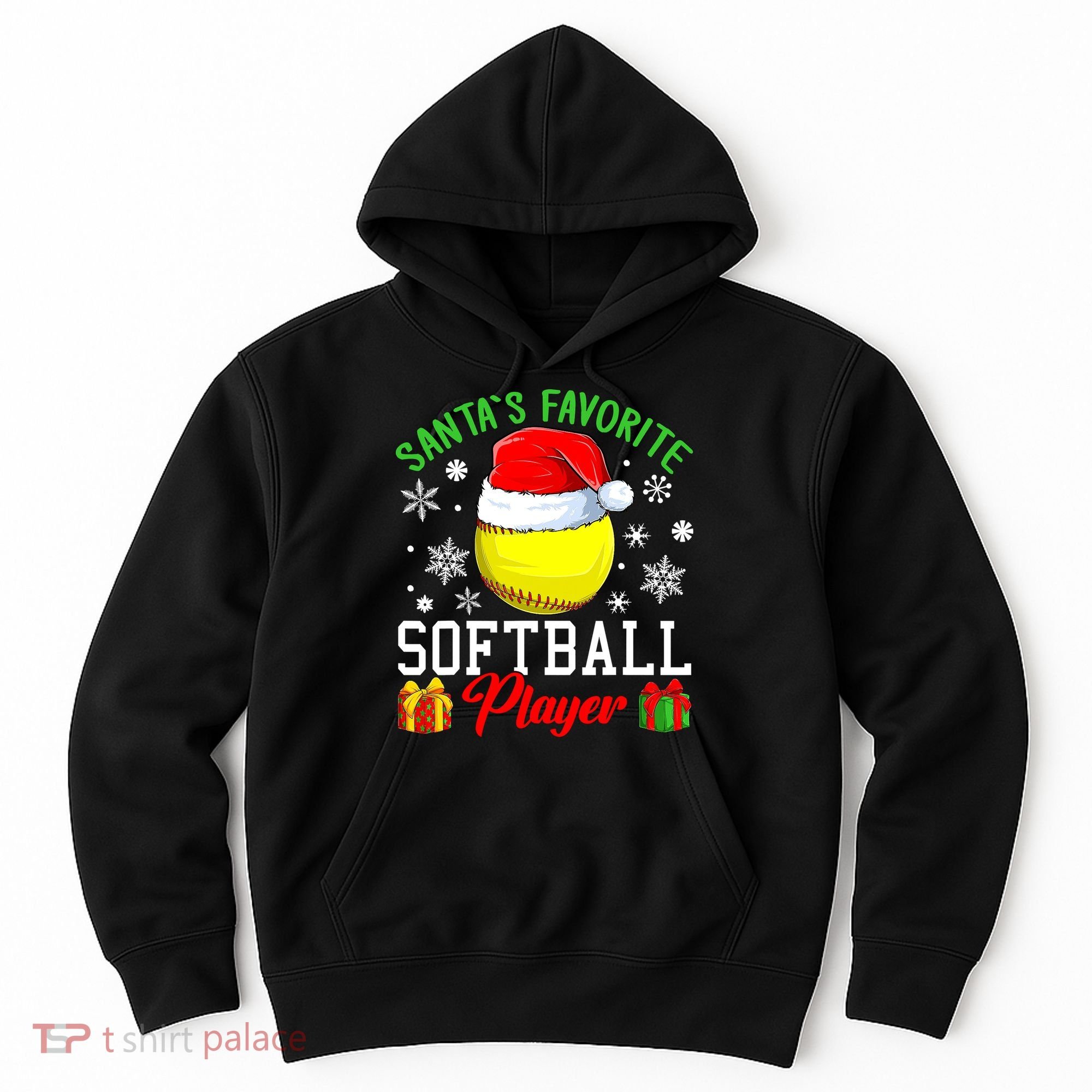 Funny Chillin' Snowman Softball Ball Ugly Christmas Sweater Hoodie