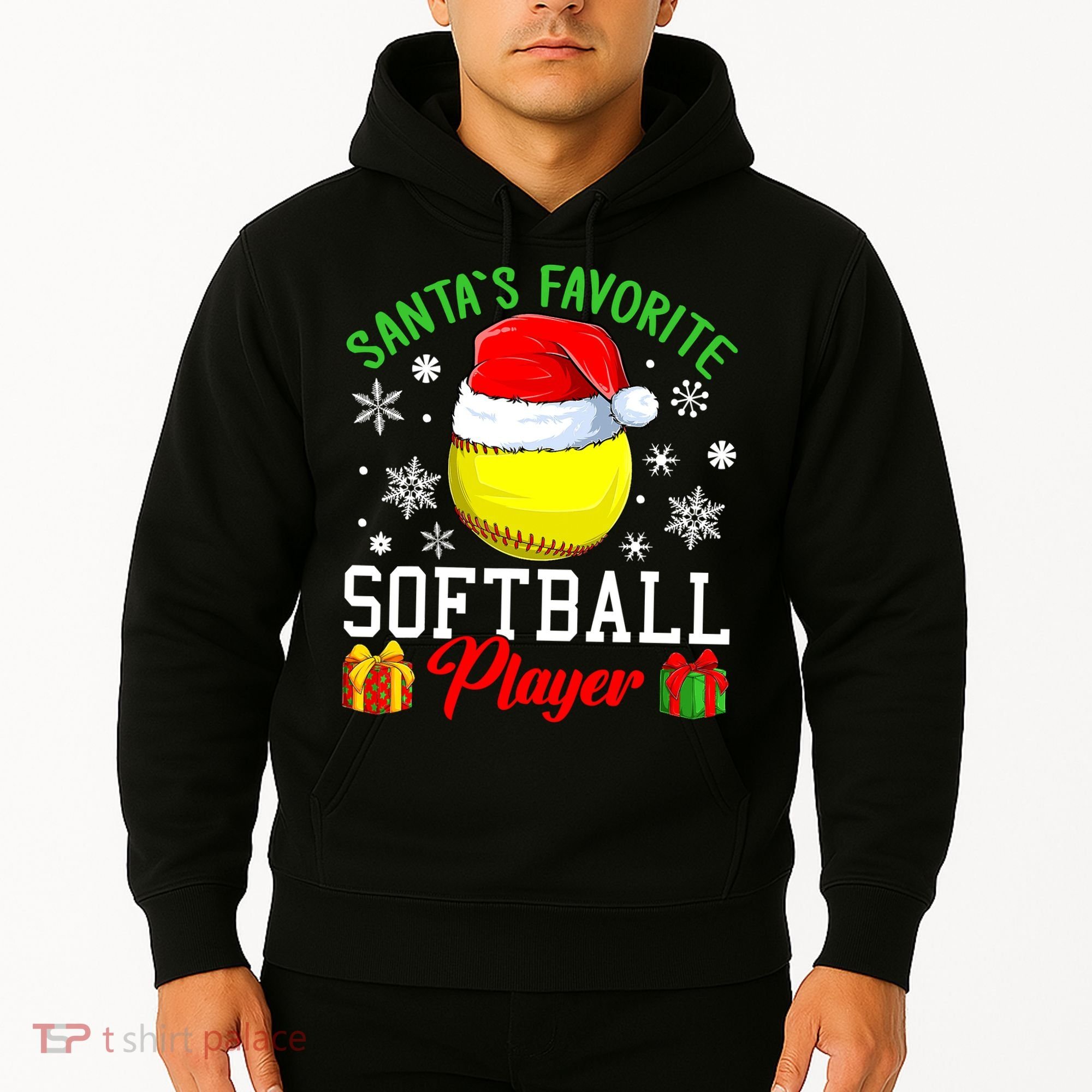 Funny Chillin' Snowman Softball Ball Ugly Christmas Sweater Hoodie