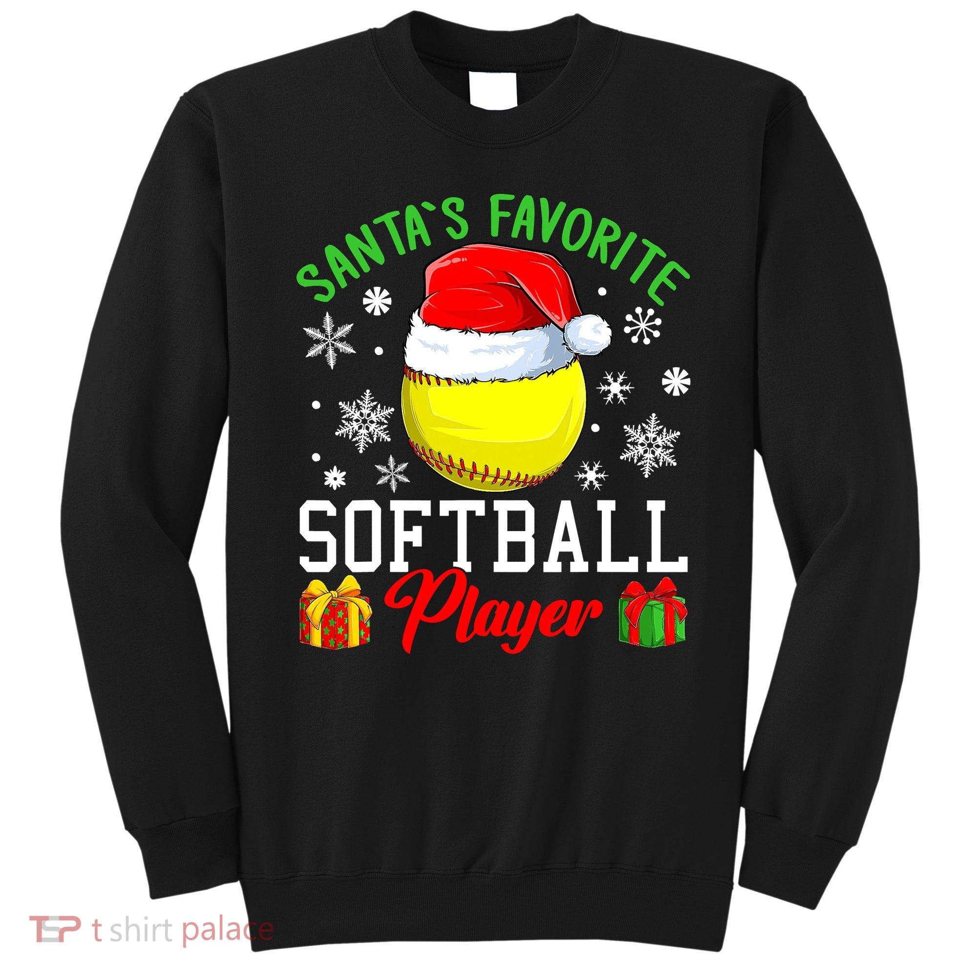 Funny Chillin' Snowman Softball Ball Ugly Christmas Sweater Sweatshirt