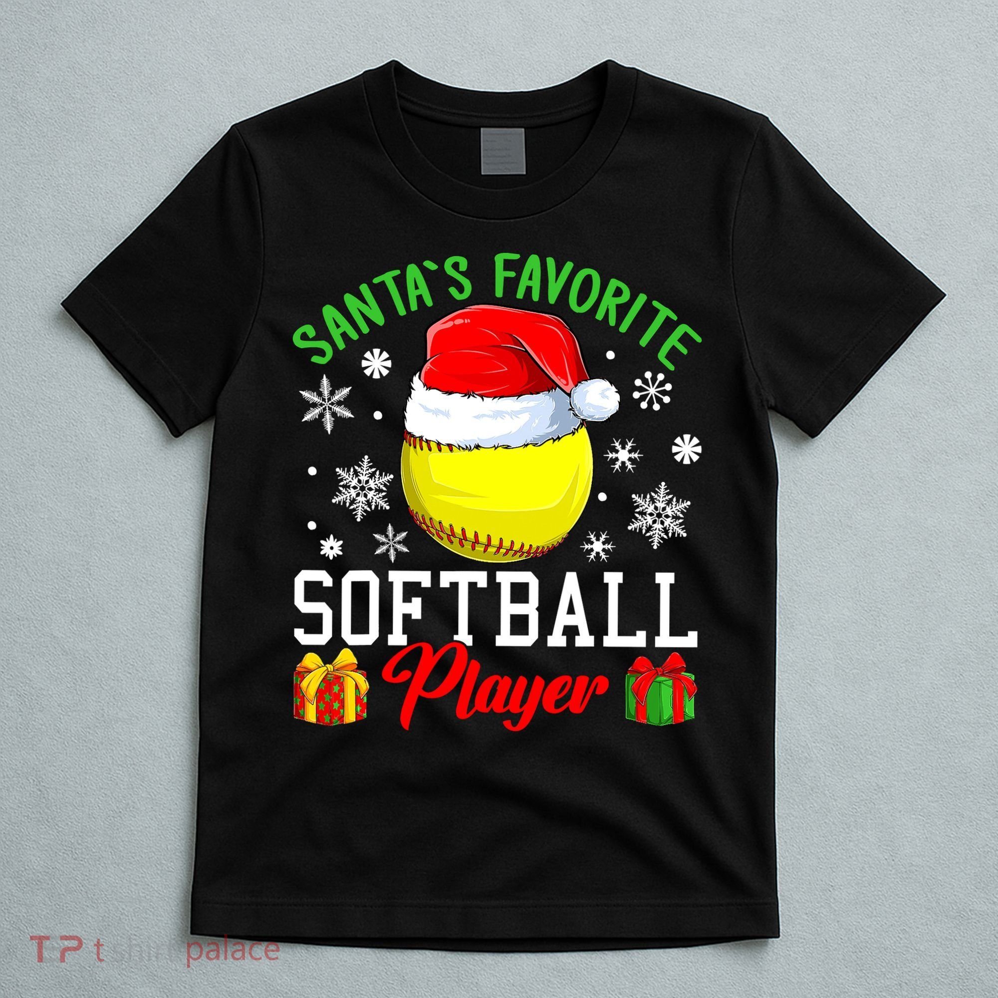 Funny Chillin' Snowman Softball Ball Ugly Christmas Sweater T-Shirt