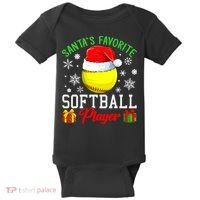 Funny Chillin' Snowman Softball Ball Ugly Christmas Sweater Baby Bodysuit thumb 0
