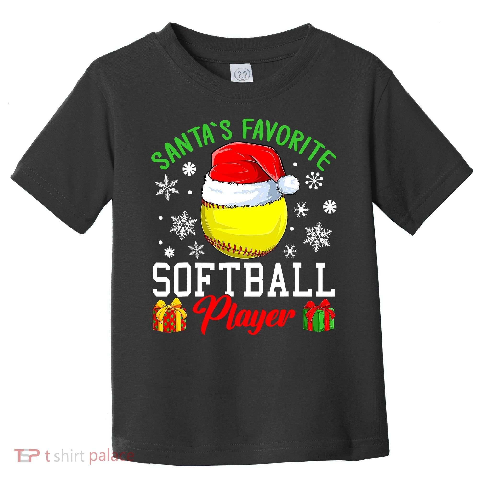 Funny Chillin' Snowman Softball Ball Ugly Christmas Sweater Toddler T-Shirt
