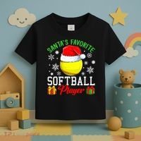 Funny Chillin' Snowman Softball Ball Ugly Christmas Sweater Toddler T-Shirt thumb 3