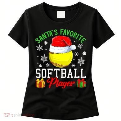 Funny Chillin' Snowman Softball Ball Ugly Christmas Sweater Women's T-Shirt