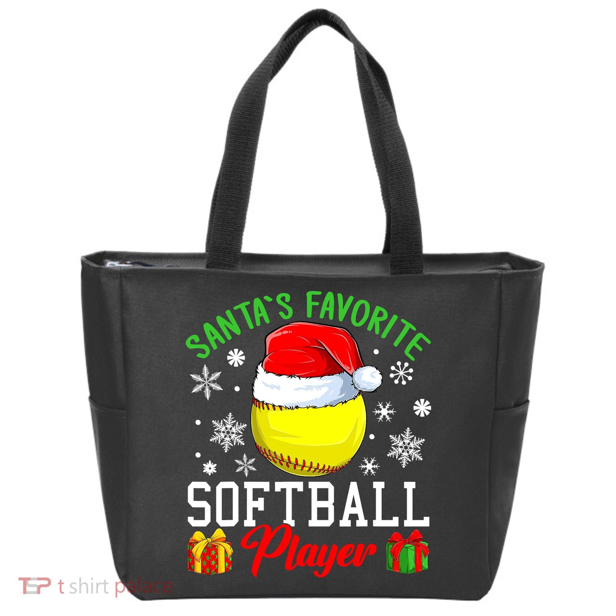Funny Chillin' Snowman Softball Ball Ugly Christmas Sweater Tote Bag