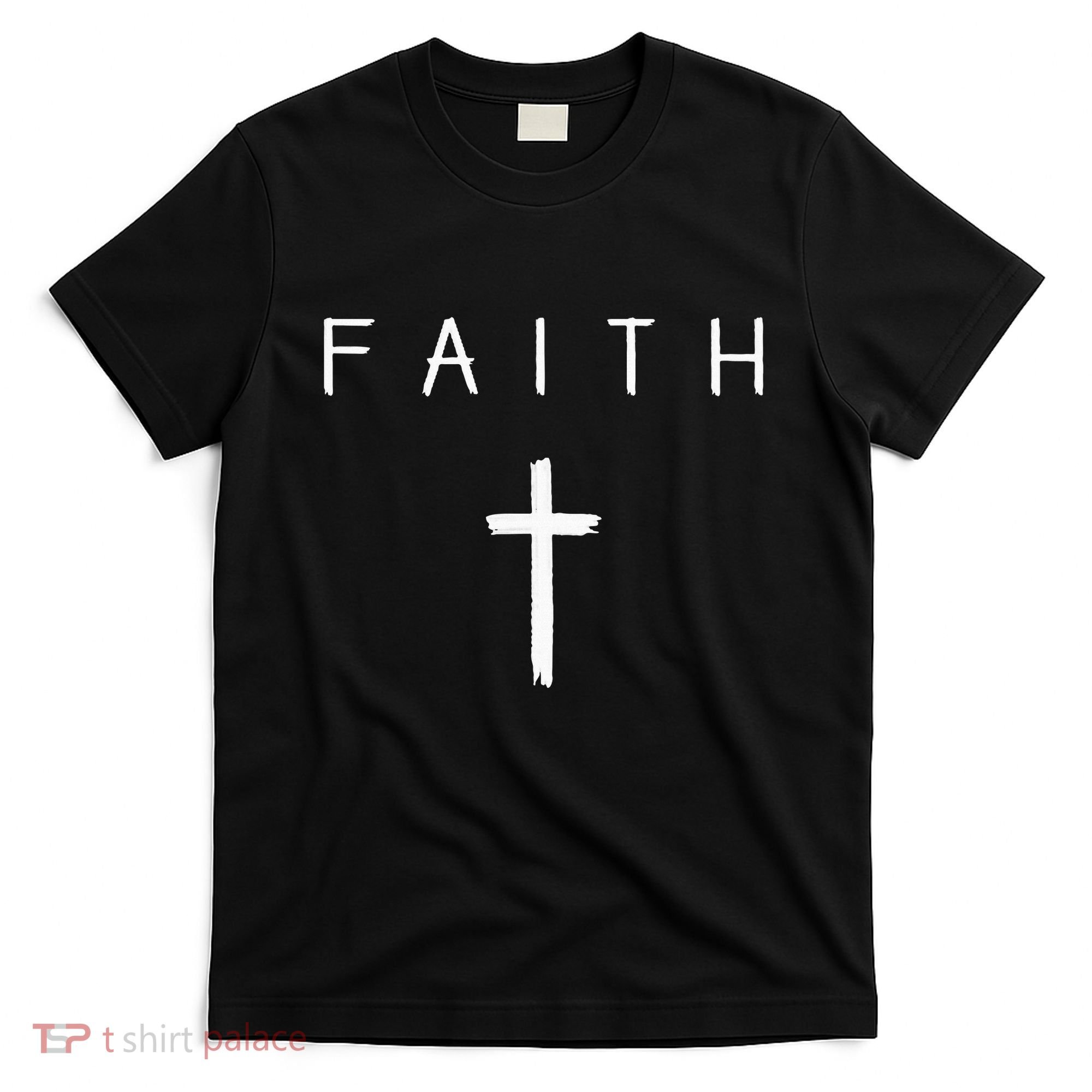 Faith Cross Subtle Christian Minimalist Religious Faith T-Shirt