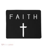 Faith Cross Subtle Christian Minimalist Religious Faith Mousepad thumb 0