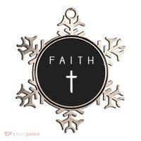 Faith Cross Subtle Christian Minimalist Religious Faith Ornament thumb 0