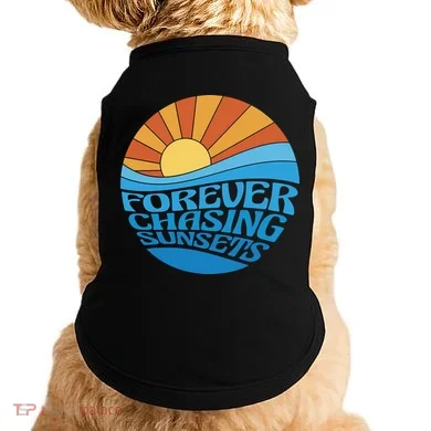 Forever Chasing Sunsets Retro Doggie Tank