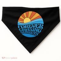 Forever Chasing Sunsets Retro USA-Made Doggie Bandana thumb 0