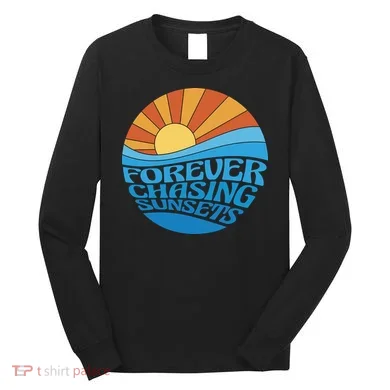 Forever Chasing Sunsets Retro Long Sleeve Shirt