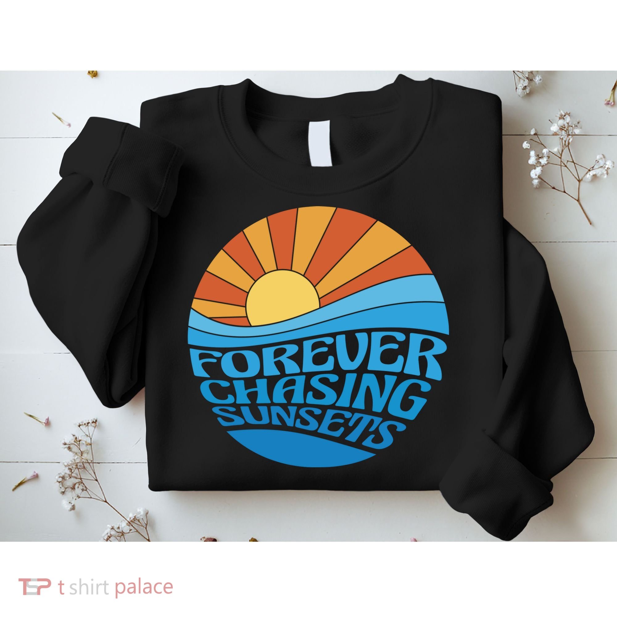 Forever Chasing Sunsets Retro Sweatshirt