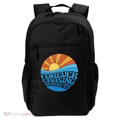Forever Chasing Sunsets Retro Backpack