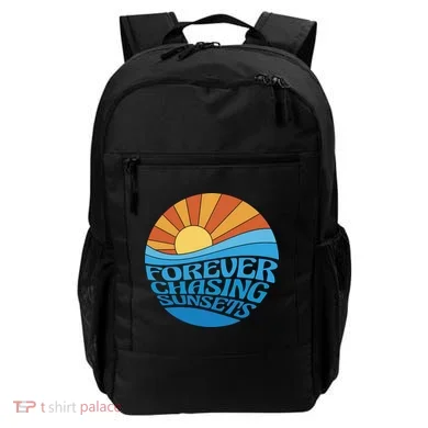 Forever Chasing Sunsets Retro Backpack