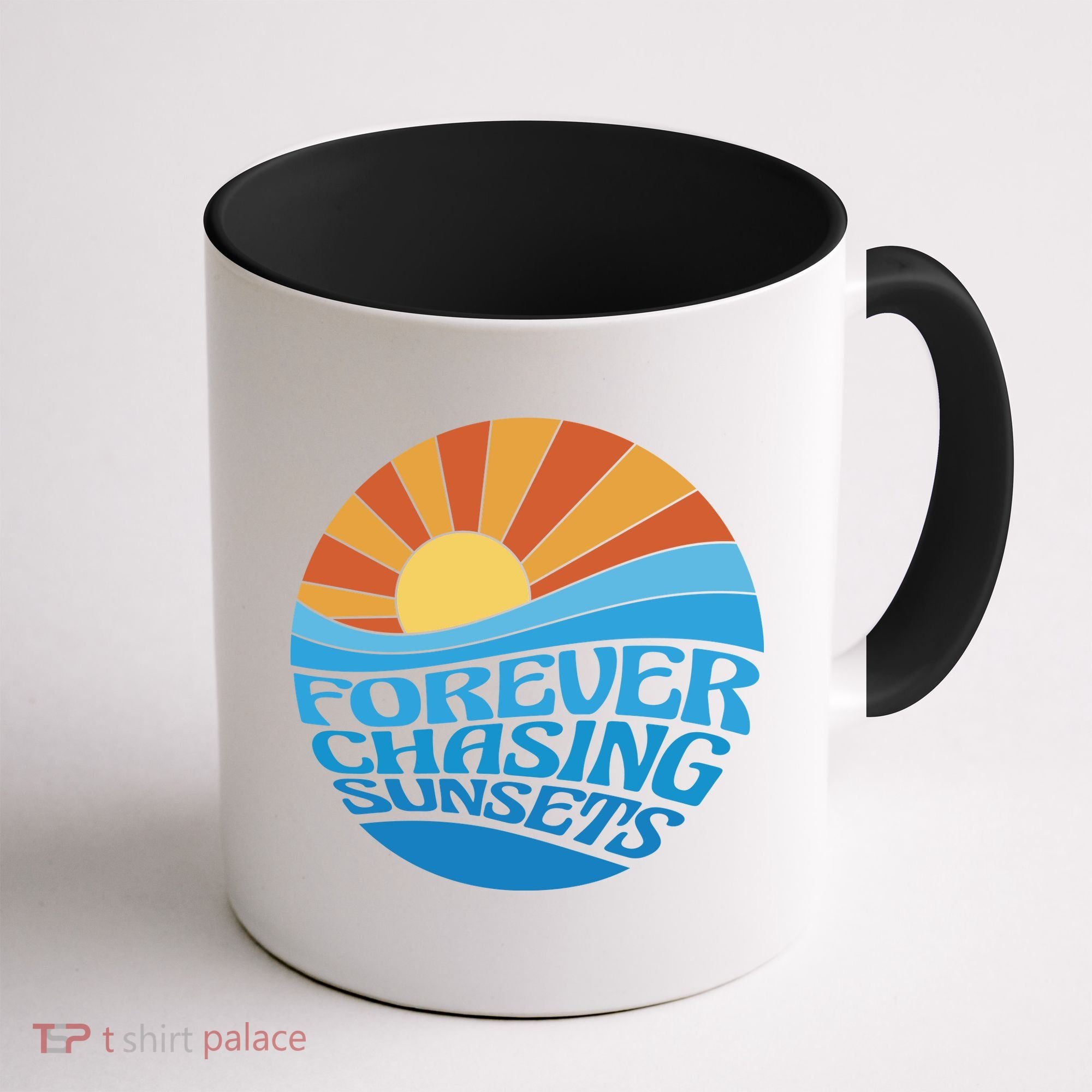 Forever Chasing Sunsets Retro Coffee Mug