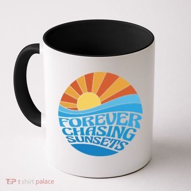 Forever Chasing Sunsets Retro Coffee Mug