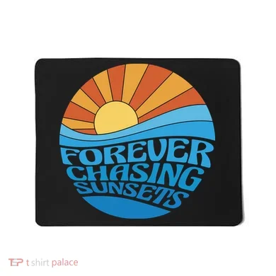 Forever Chasing Sunsets Retro Mousepad