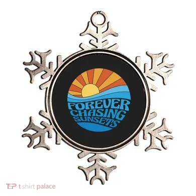 Forever Chasing Sunsets Retro Ornament