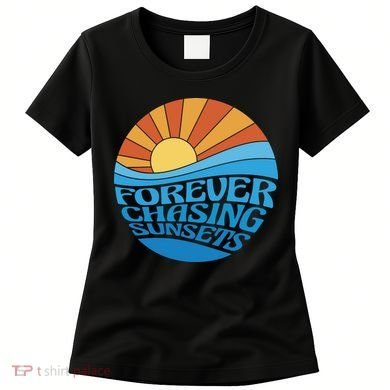 Forever Chasing Sunsets Retro Women's T-Shirt