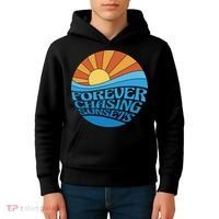 Forever Chasing Sunsets Retro Kids Hoodie thumb 4