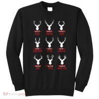 Funny Christmas Santa Reindeer List Pajamas For Deer Hunters Sweatshirt thumb 0