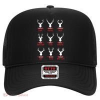Funny Christmas Santa Reindeer List Pajamas For Deer Hunters Hat thumb 0
