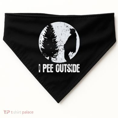 Funny Camping S For Men I Pee Outside Inappropriate USA-Made Doggie Bandana