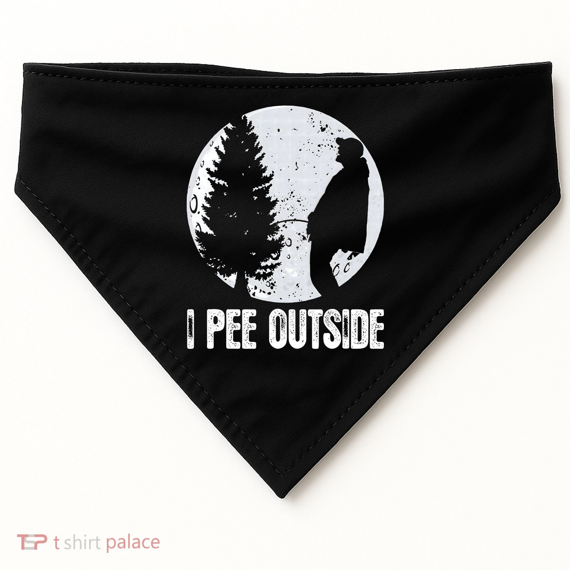 Funny Camping S For Men I Pee Outside Inappropriate USA-Made Doggie Bandana