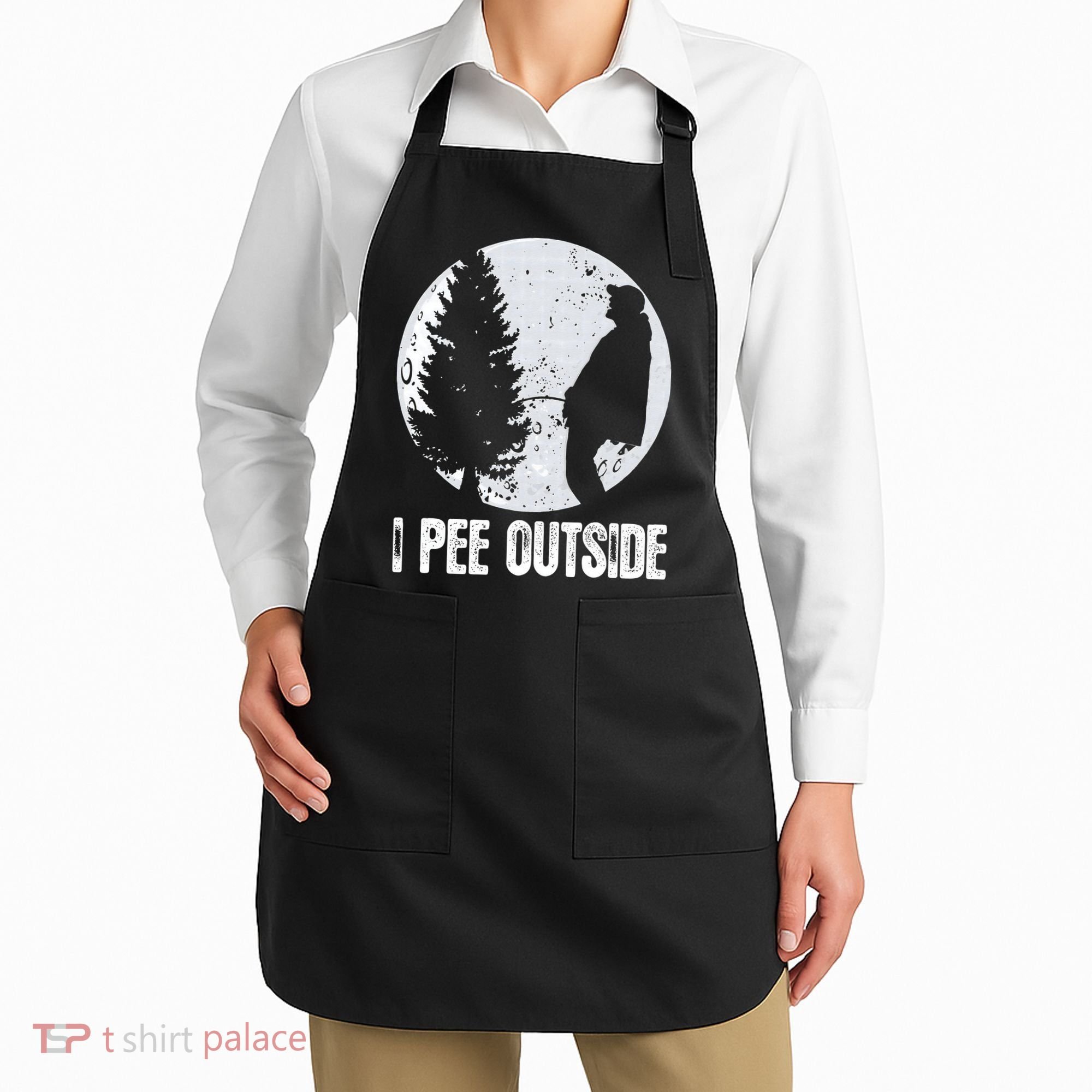Funny Camping S For Men I Pee Outside Inappropriate Apron