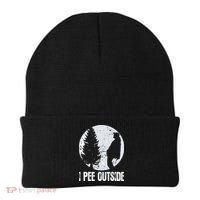 Funny Camping S For Men I Pee Outside Inappropriate Beanie thumb 0