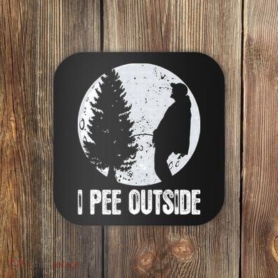 Funny Camping S For Men I Pee Outside Inappropriate Coaster