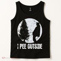 Funny Camping S For Men I Pee Outside Inappropriate Tank Top thumb 2