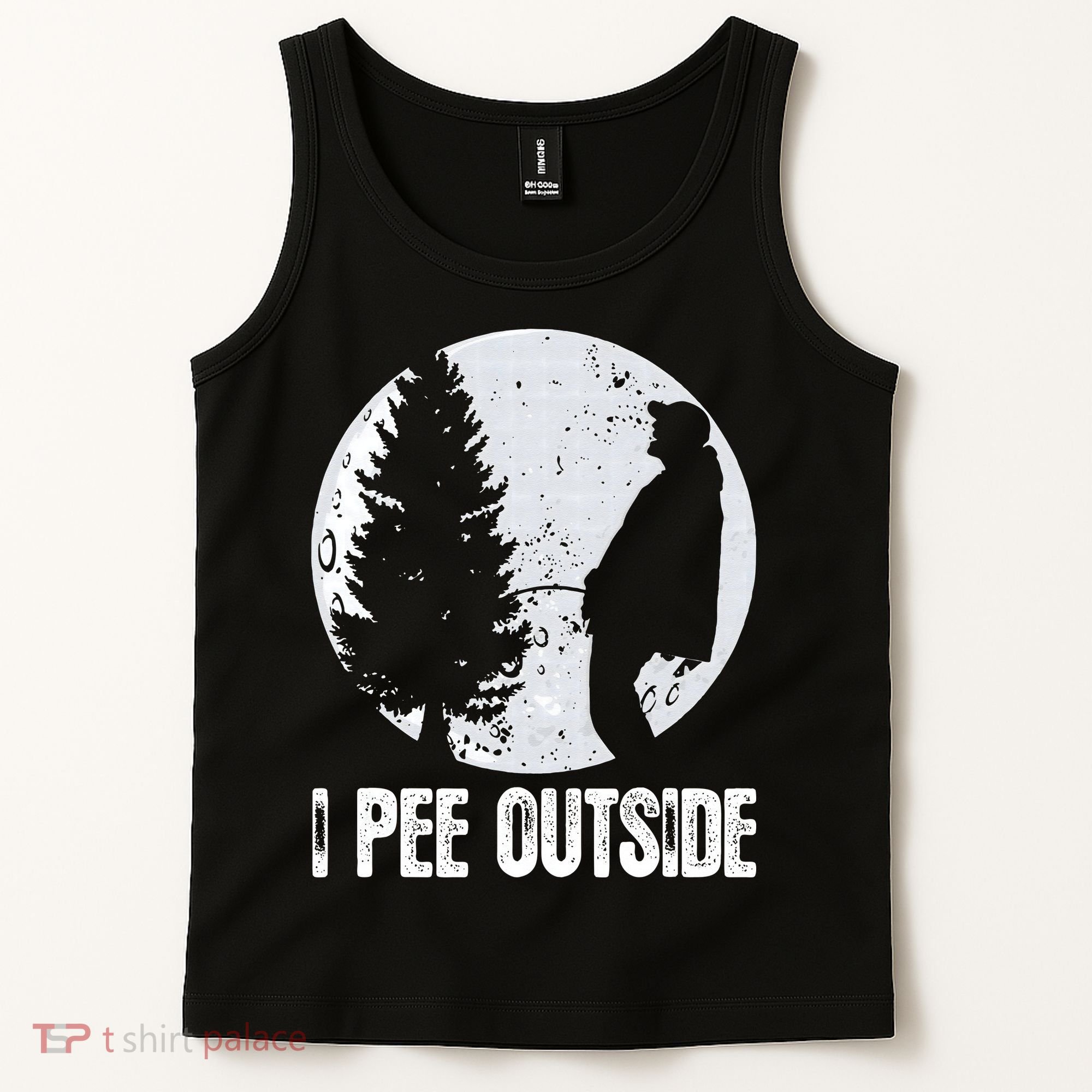Funny Camping S For Men I Pee Outside Inappropriate Tank Top