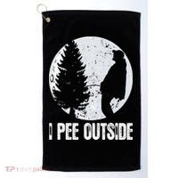 Funny Camping S For Men I Pee Outside Inappropriate Golf Towel thumb 0