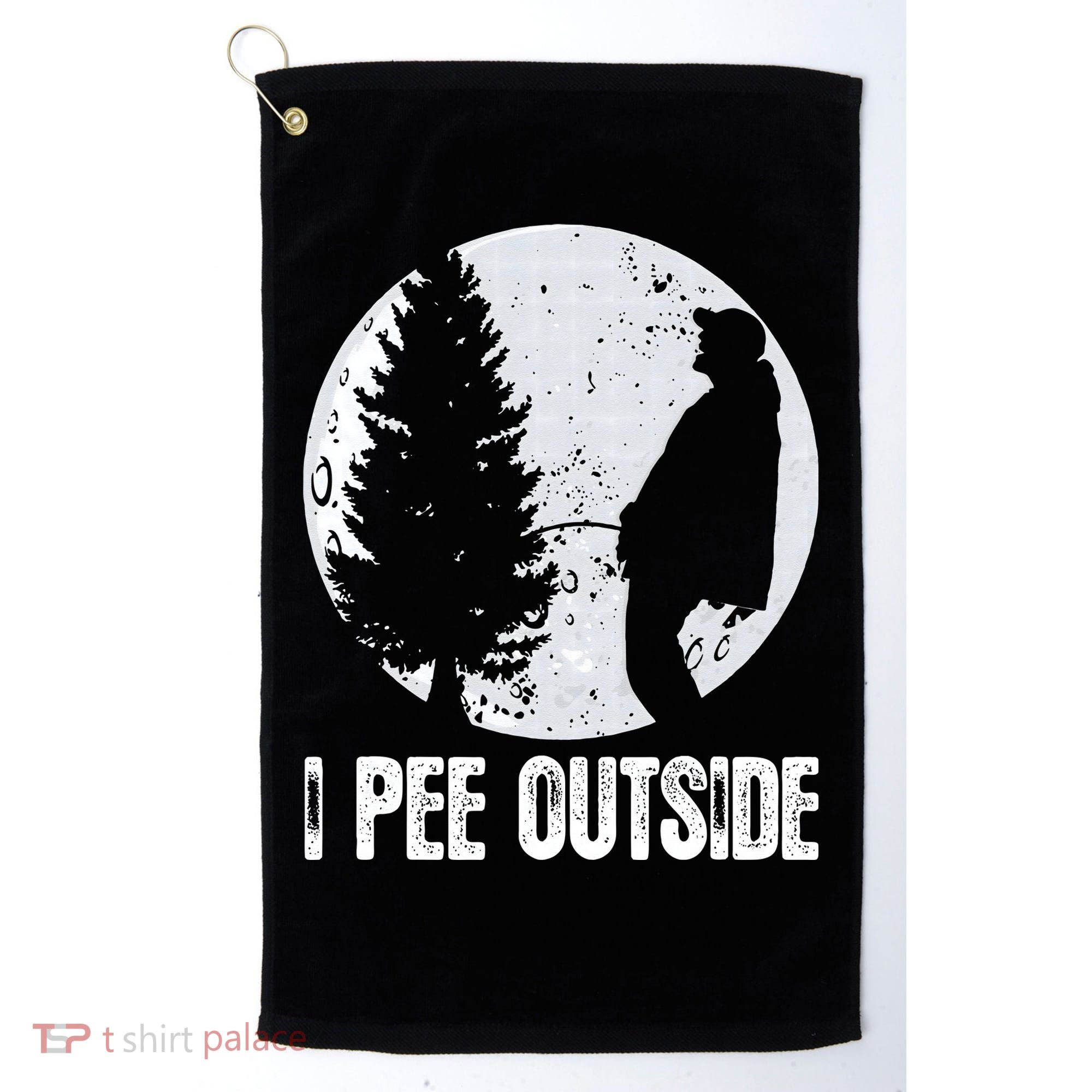 Funny Camping S For Men I Pee Outside Inappropriate Golf Towel