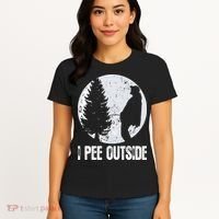 Funny Camping S For Men I Pee Outside Inappropriate Women's T-Shirt thumb 4