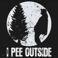 Funny Camping S For Men I Pee Outside Inappropriate Women's T-Shirt thumb 6