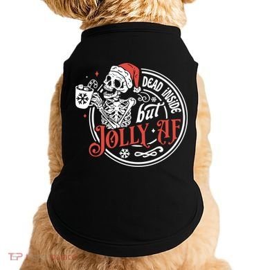 Funny Christmas Skeleton Doggie Tank
