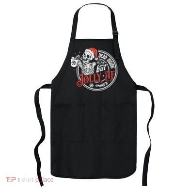 Funny Christmas Skeleton Apron
